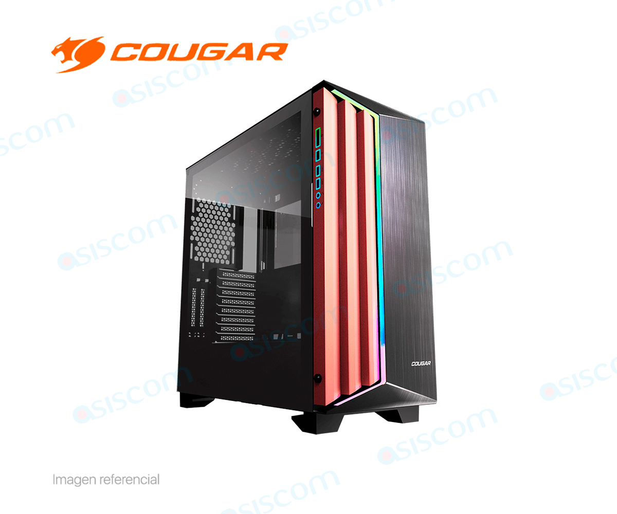 CASE COUGAR DARK BLADER S ( 3858M30.0001 ) S/ FUENTE | NEGRO | 2 PANEL VIDRIO | LED- RGB